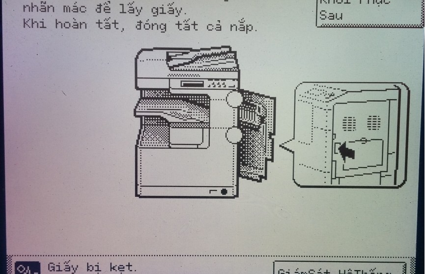 Cách xử lý kẹt giấy ở cụm sấy của máy Canon IR2525